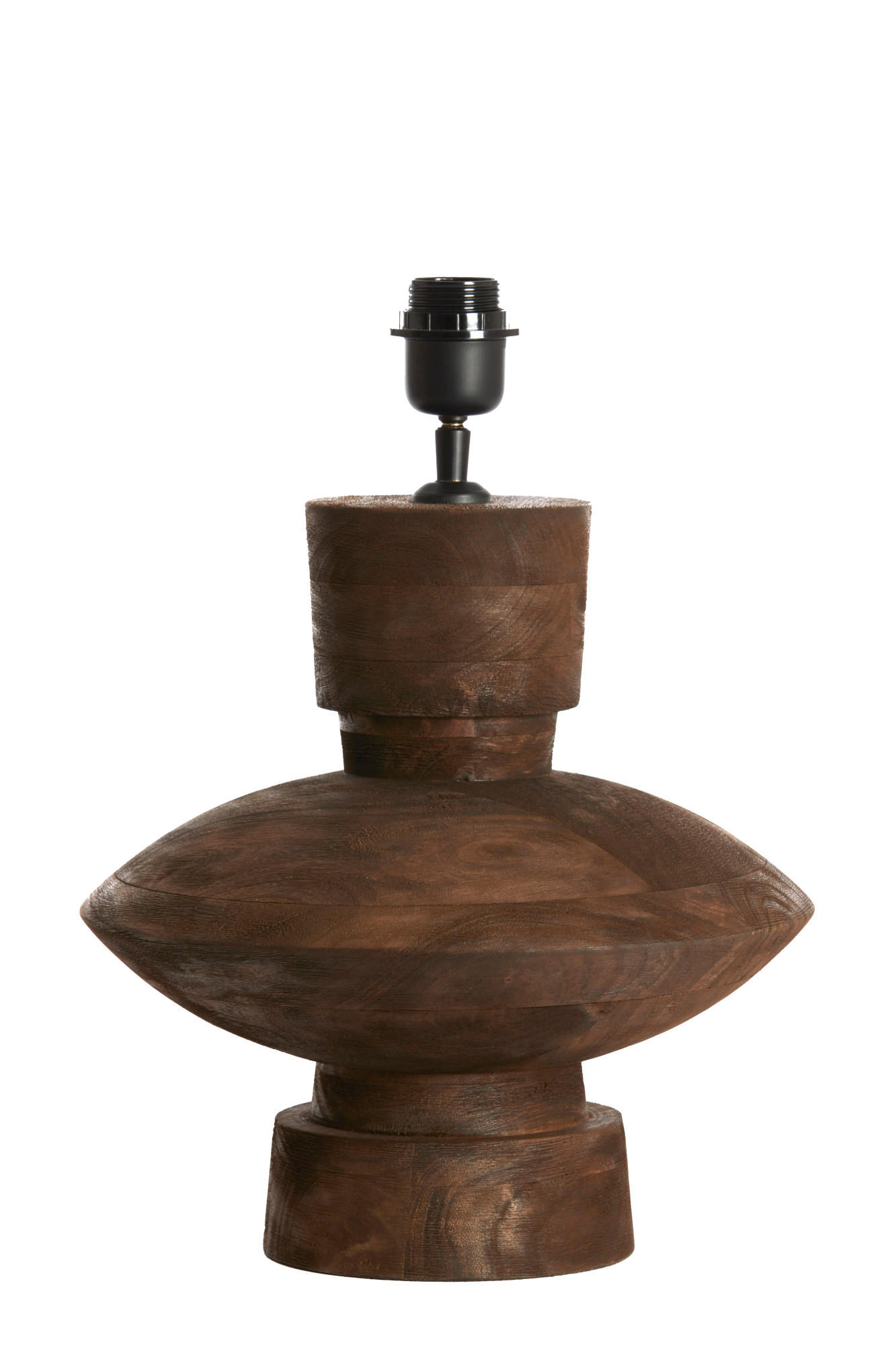 LAMPENFUSS Fiera Braun Ø31/31 cm - Dunkelbraun, Holz (31/31/31cm) - Light & Living