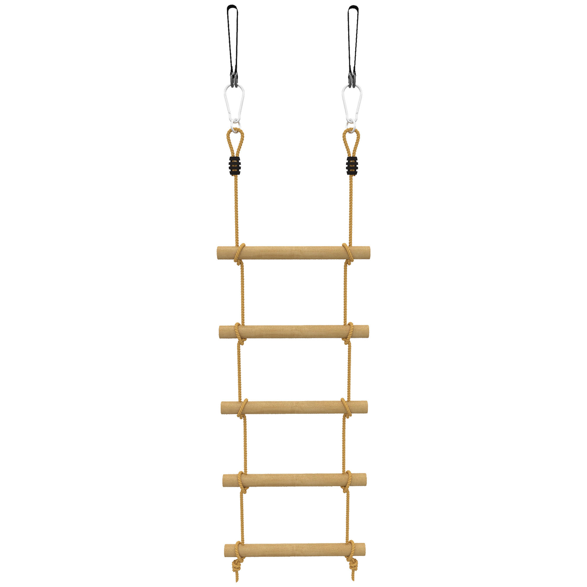 NINJA-WARRIOR PE-Seil Massivholz Naturholz - Naturfarben, Holz (3.5/40cm) - AIYAPLAY