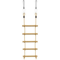 NINJA-WARRIOR PE-Seil Massivholz Naturholz - Naturfarben, Holz (3.5/40cm) - AIYAPLAY