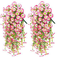 KUNSTBLUME 2 Stück Kunstblumen Veilchen Hängend - Pink, Kunststoff (75cm) - Kaket