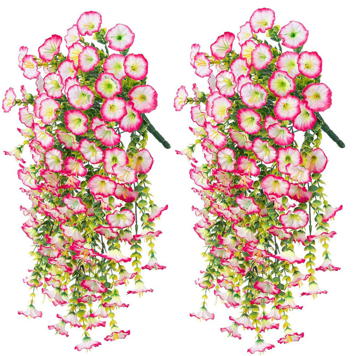 KUNSTBLUME 2 Stück Kunstblumen Veilchen Hängend - Pink, Kunststoff (75cm) - Kaket