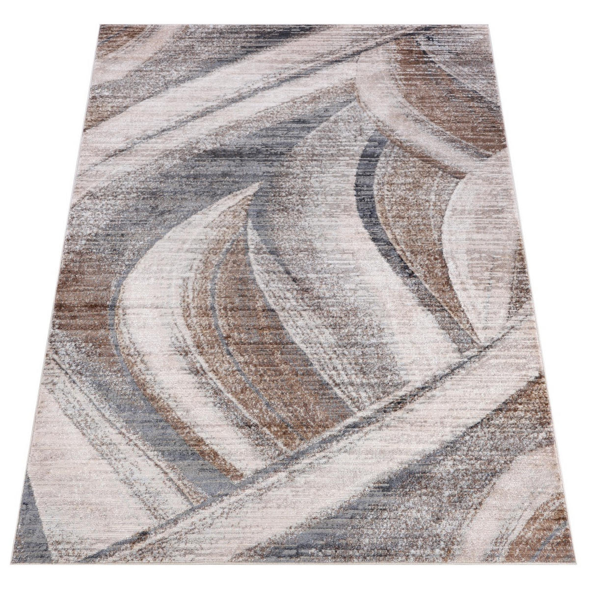 KOBEREC béžový hnedý grafitový - 80 x 150 cm - hnedá/sivá, textil (80/150cm) - Mazovia