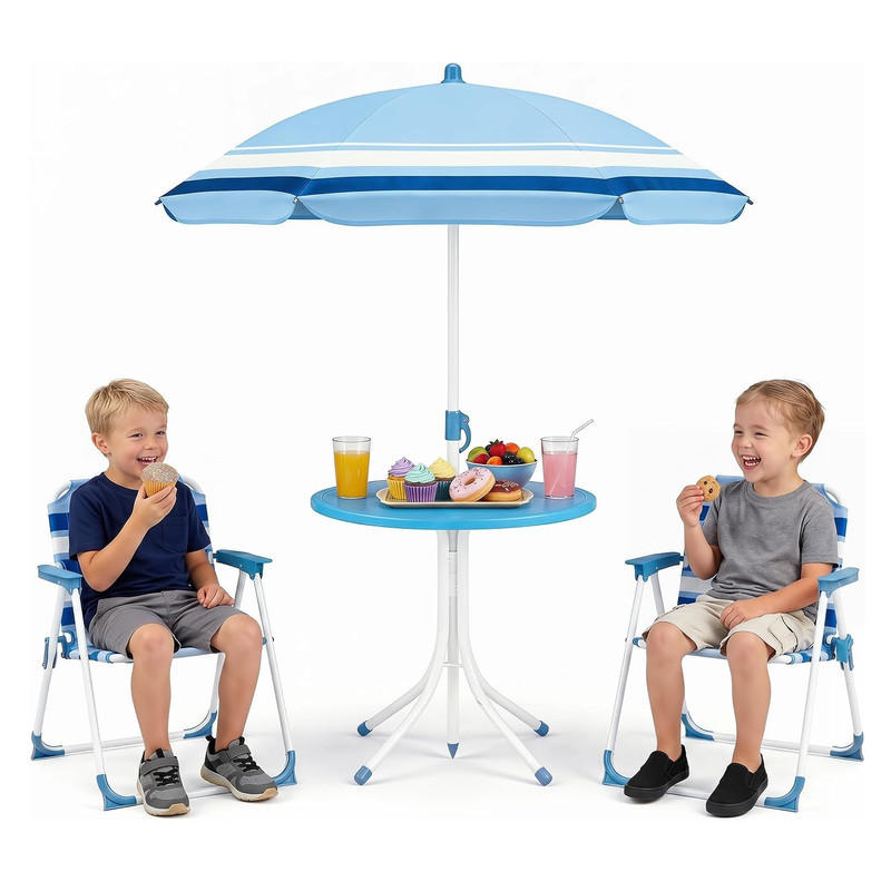 Costway Kinder-Sitzgruppe Blau