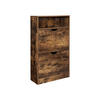 SCHUHSCHRANK - Braun, Holzwerkstoff (24/102/60cm) - Hansiro