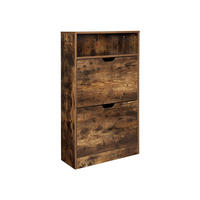 SCHUHSCHRANK - Braun, Holzwerkstoff (24/102/60cm) - Hansiro