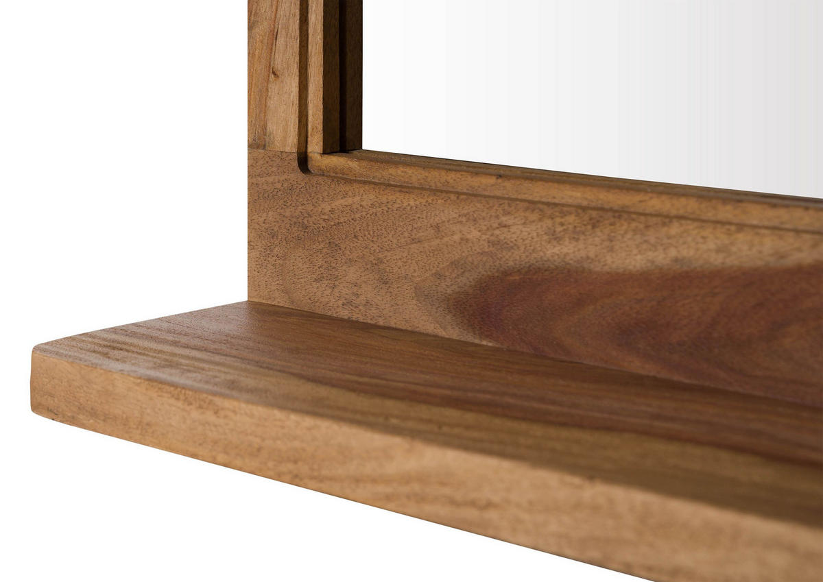 SPIEGEL Sheesham 60x15x65 natur sandgestrahlt MALMÖ 2 #280 - Naturfarben, Holz (60/65/15cm) - Massivmoebel24