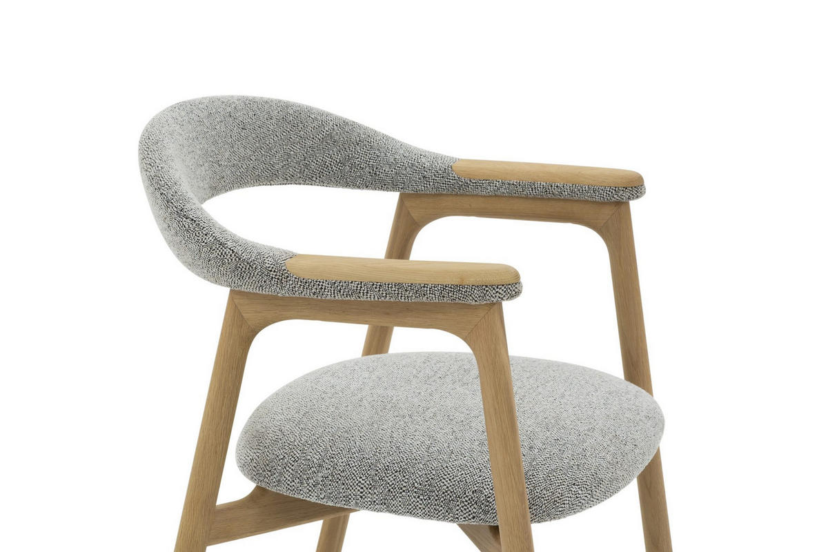 STUHL Franz, Natur Massiveiche - Beige, Holz (53/81/62cm) - WOODEK