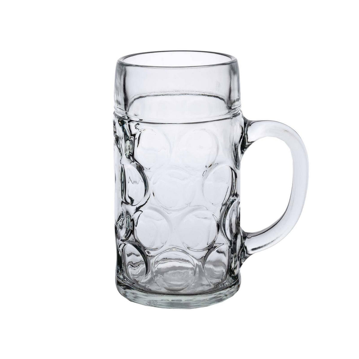 MASSKRÜGE GEEICHT transparent 1 l 6er Set - Transparent, Glas (1L) - Van Well