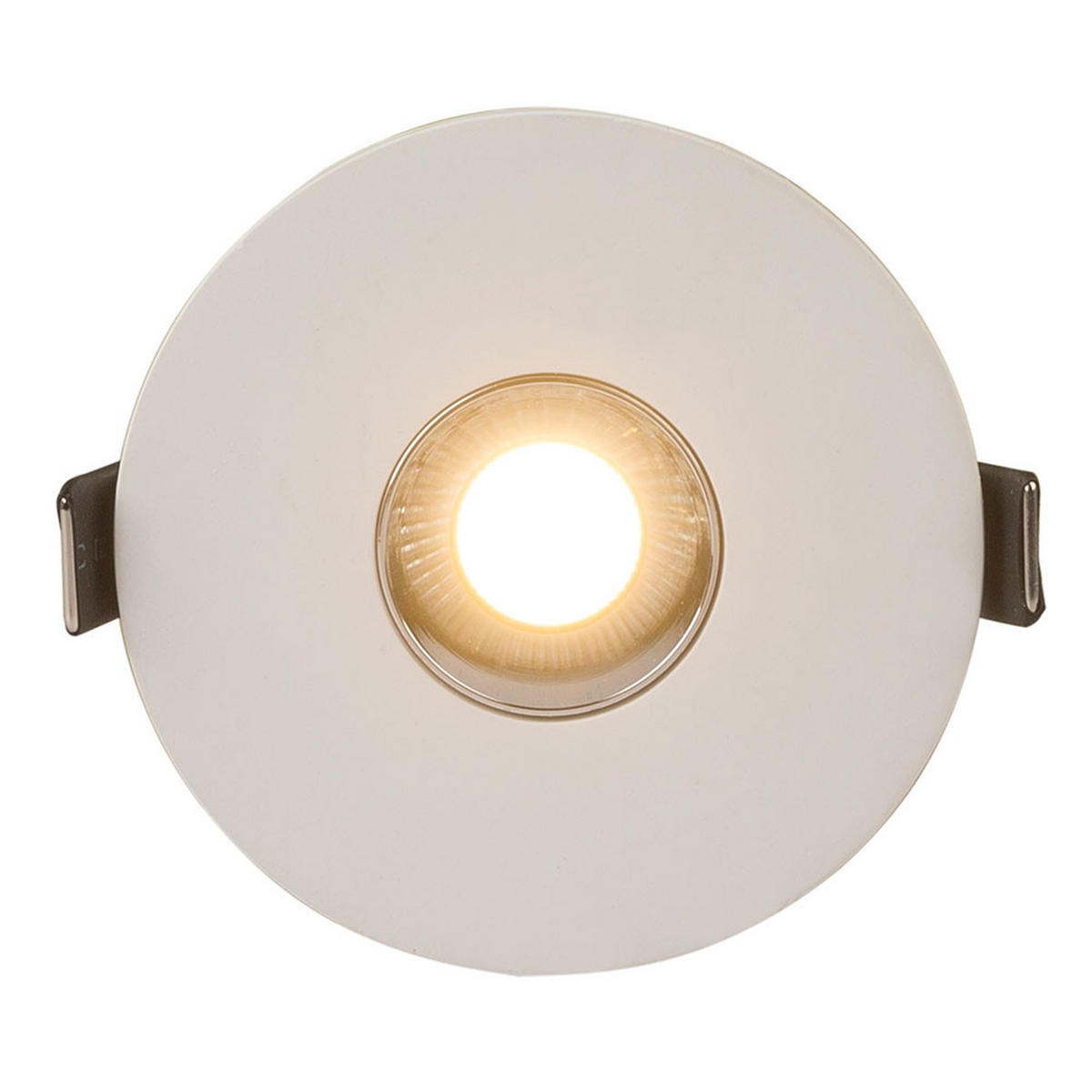 LED EINBAUSTRAHLER Christine Gips Weiß Chrom 2er Set - Weiß, Metall (9/6/9cm) - Globo Lighting