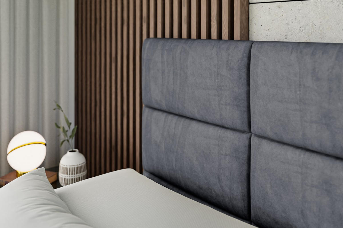 BOXSPRINGBETT elektrisch verstellbar mit 2 Matratzen H4/Taschenfederung PROT EL 200 x 200 Dunkelgrau - Dunkelgrau, Holzwerkstoff (207/200cm) - ALTDECOR