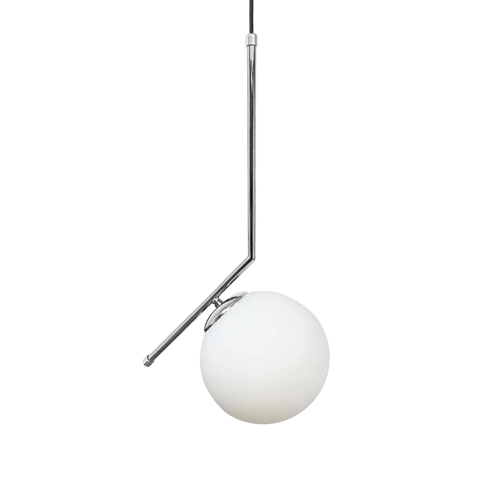 PENDELLEUCHTE Wohnzimmer Waterfor 30/50 cm - Silberfarben, Glas/Metall (50/30/50cm) - Bamyum