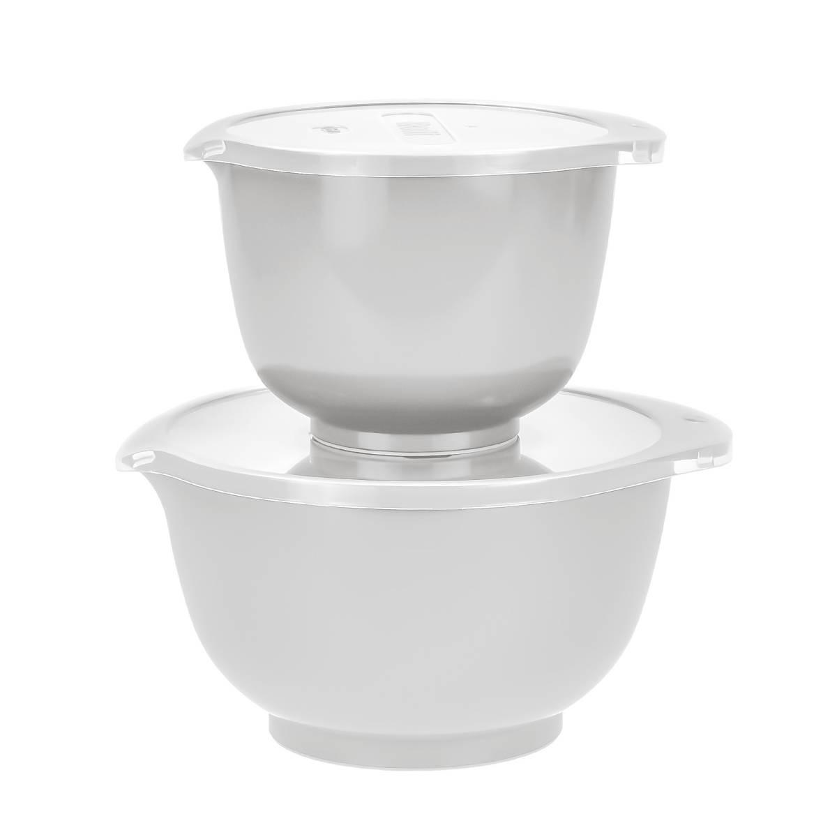RÜHRSCHÜSSEL-SET Margrethe New weiß (2tlg) - Weiß, Kunststoff (21/15cm) - Rosti