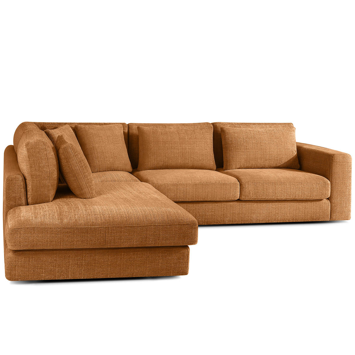 ECKSOFA links VERUS - Rot, Holz/Holzwerkstoff (297/248cm) - KONSIMO®