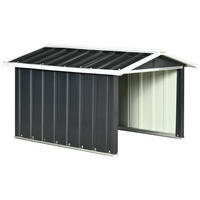 METALLSCHUPPEN für Rasenmähroboter, rostfreie Garage, 86 x 100 x 63cm, Grau - Dunkelgrau, Kunststoff/Metall (100/63/86cm) - Outsunny