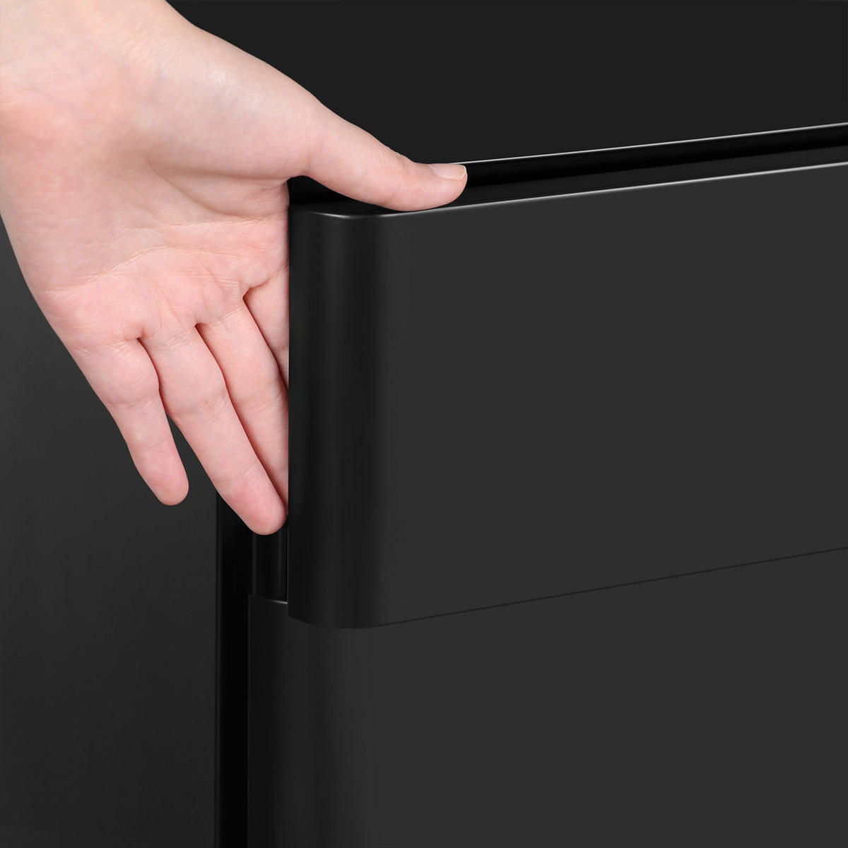 ROLLCONTAINER - Schwarz, Metall (46/60/30cm) - Hansiro