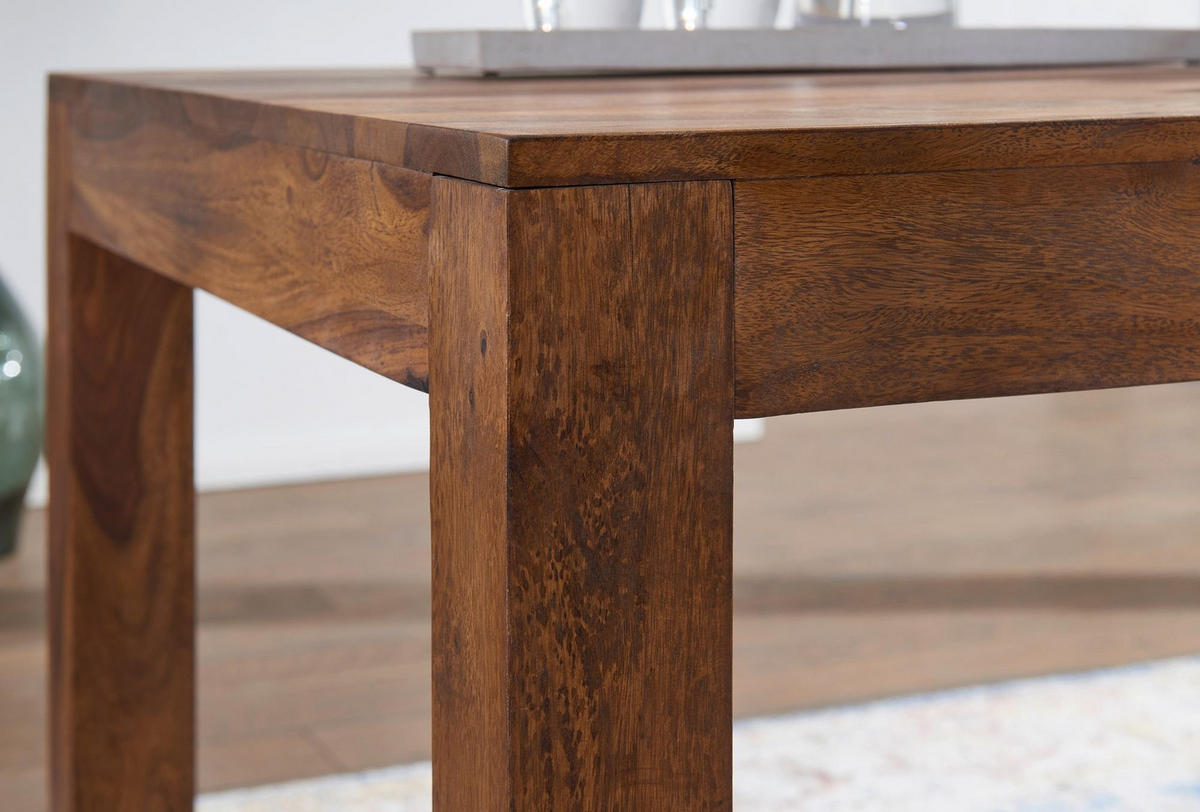 ESSTISCH Massivholz Akazie Rechteckig Handgefertigt NAKO, Braun 180x90x76 cm - Dunkelbraun/Braun, Holz (90/180/76cm) - KADIMA DESIGN