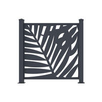 ZAUN - 102.5cm x 7.6cm - Aluminium - anthrazitgrau - TOGIRO - Anthrazit, Metall (102.5/100cm) - Vente-Unique