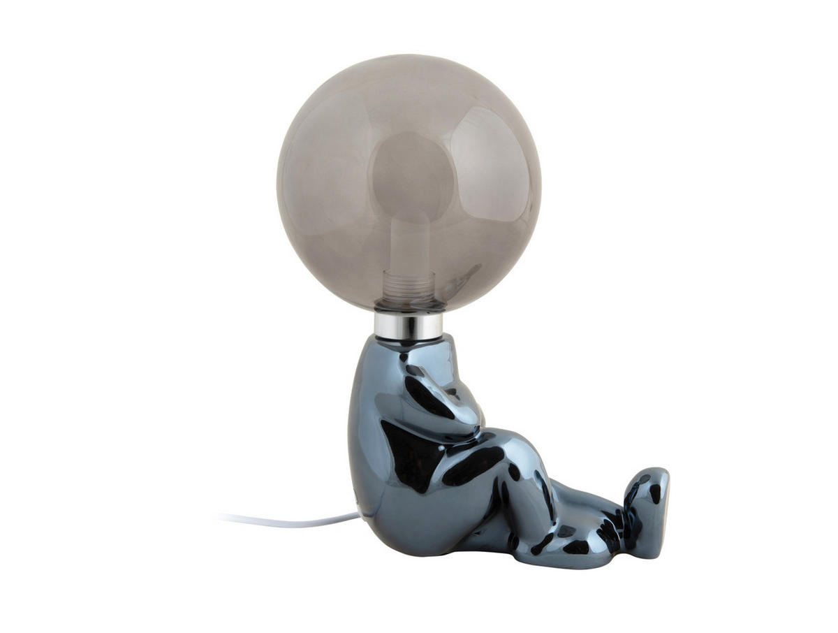 TISCHLAMPE Ross 16.5/12/22.5 cm - Schwarz, Keramik (16.5/12/22.5cm) - Leitmotiv