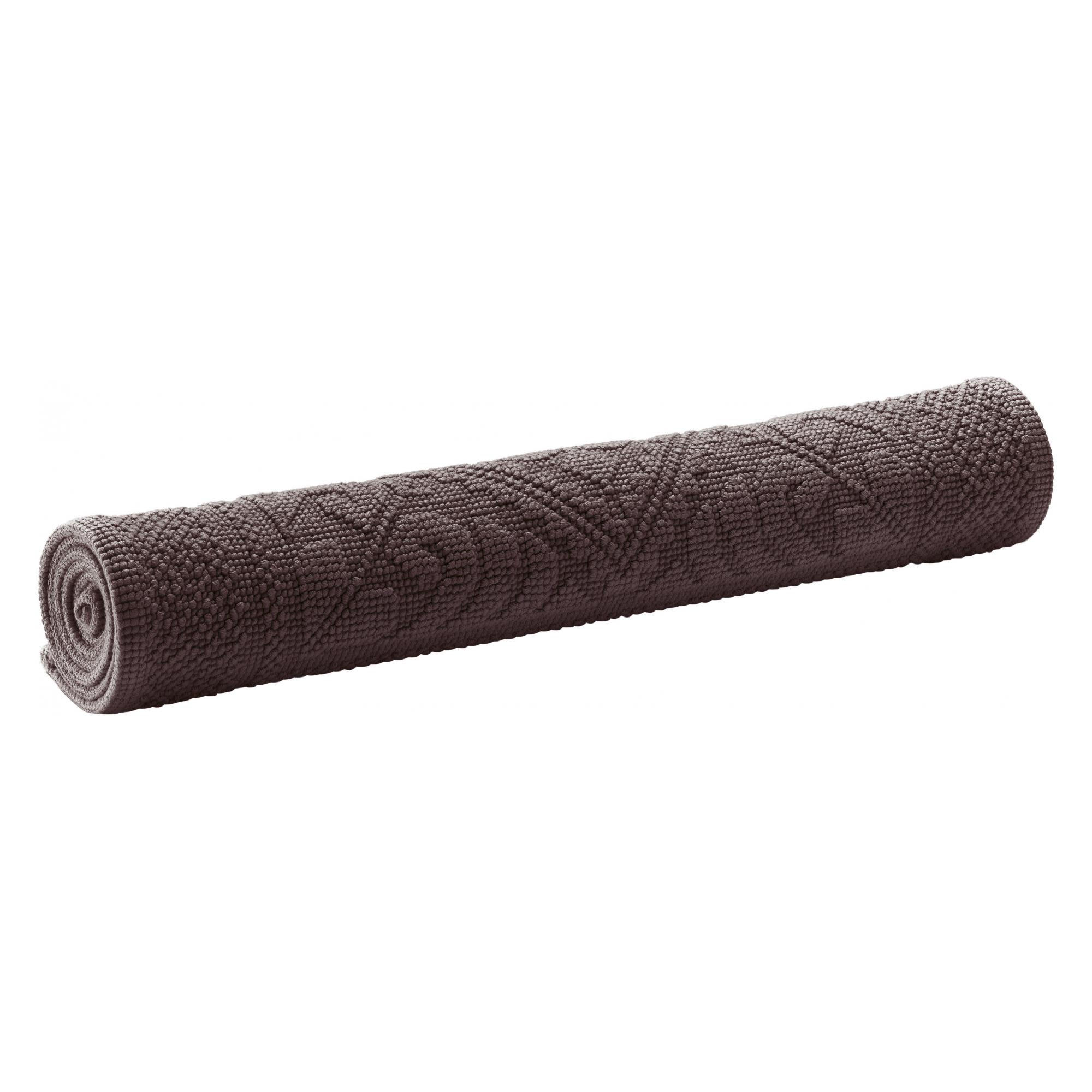 Vivaraise Badematte Dunkelbraun 54x110 cm