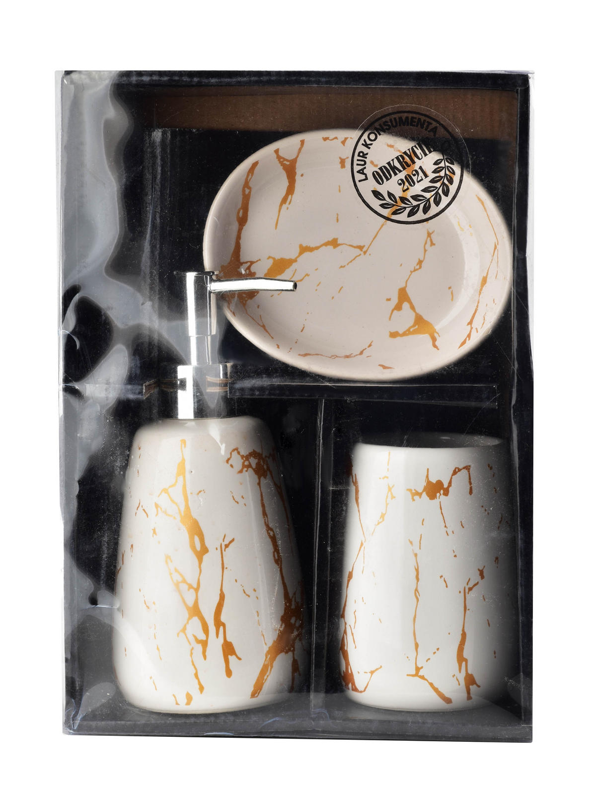 BADEZIMMERZUBEHÖR Odette Weiß 18/9/18 cm Keramik - Weiß, Keramik (9/18/18cm) - Mondex