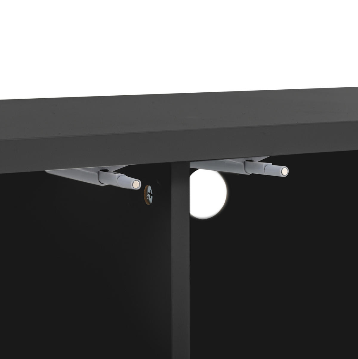 LOWBOARD 170/36/54 cm Schwarz aus MDF mit 4 Türen - Schwarz, Holzwerkstoff (36/54/170cm) - OKMYHOME