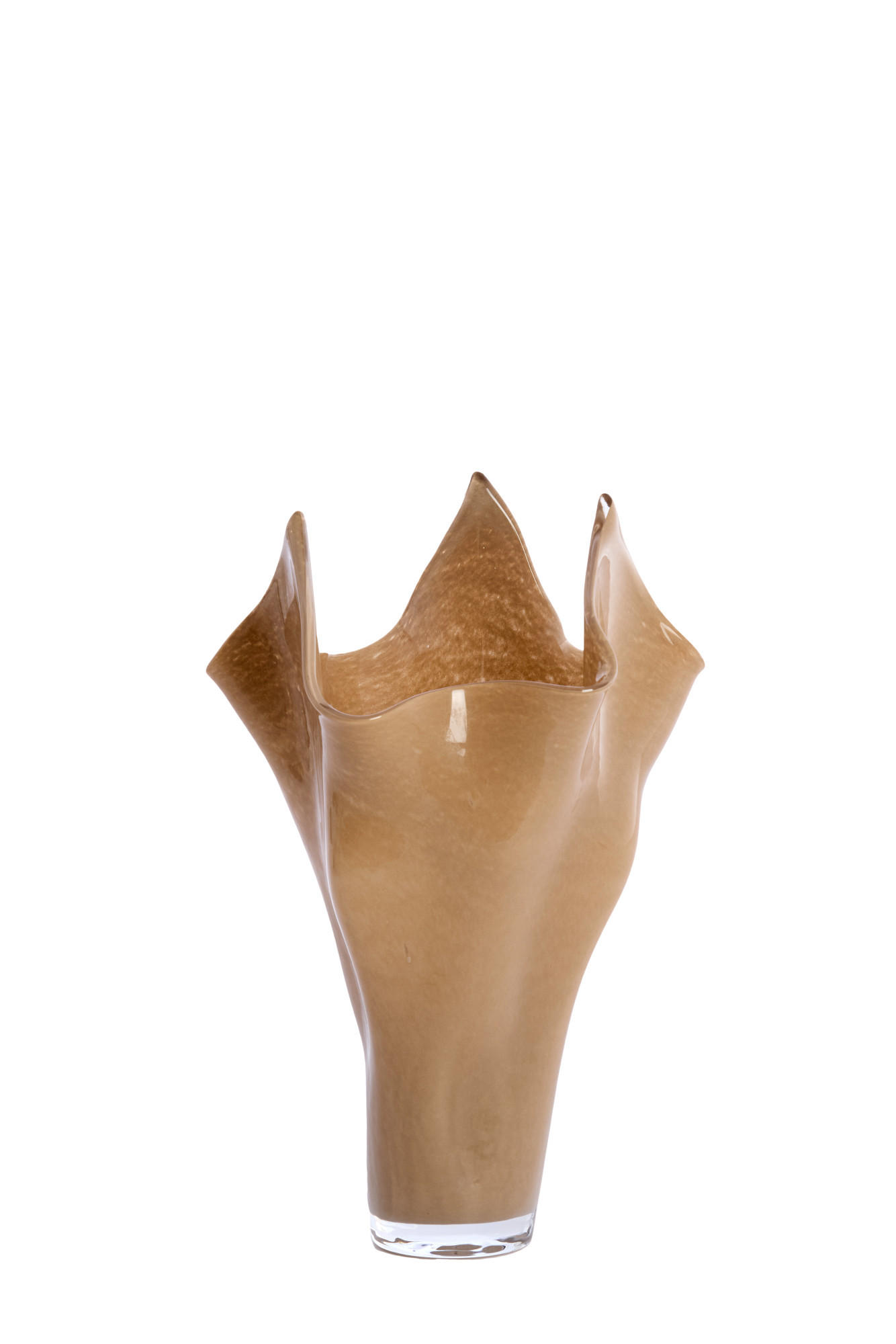 VASE Aiora Braun Ø22/40 cm - Braun, Glas (22/40cm) - Light & Living