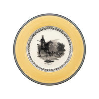 SPEISETELLER Audun Chasse weiß-grau-gelb ø 27,1 cm - Gelb/Weiß, Keramik (27.1cm) - Villeroy & Boch