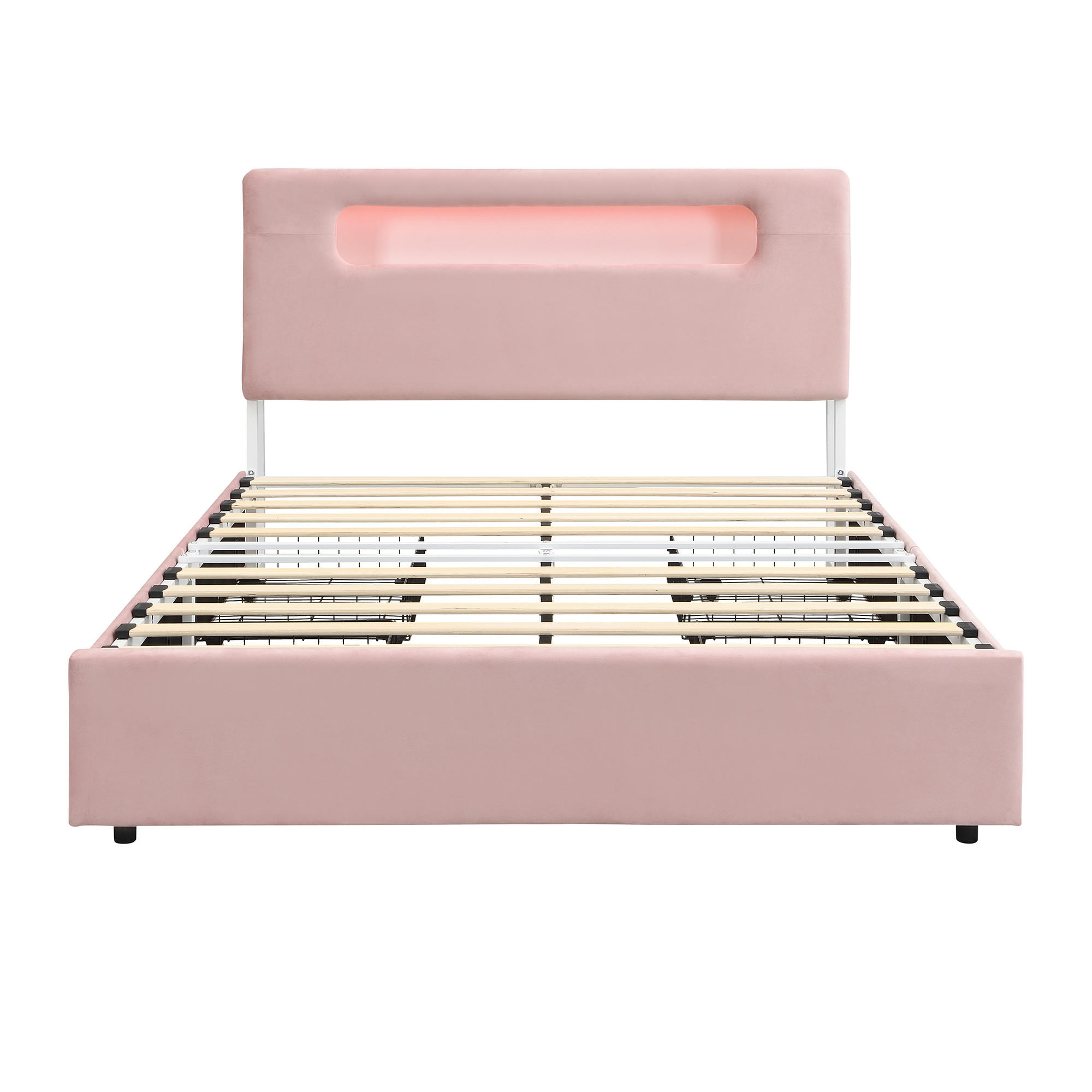 KINDERBETT 140/200 cm Rosa - Pink, Textil
