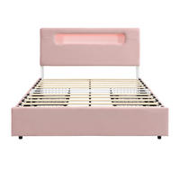 KINDERBETT 140/200 cm Rosa - Pink, Textil