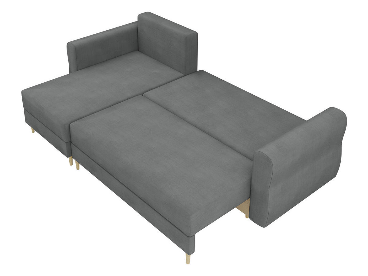 ECKSOFA Zako L - Naturfarben/Rosa, Holz/Textil (238/138cm) - MIRJAN24