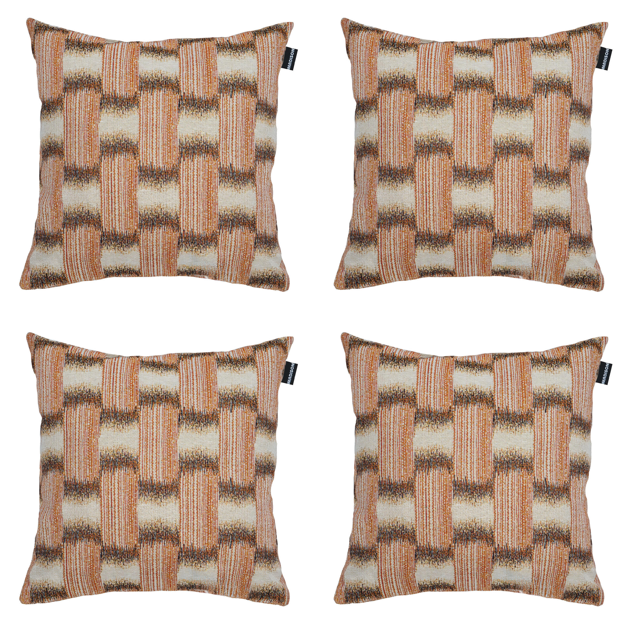 DEKORATIONSKISSEN Madison Home - Mehrfarbig - 45/45/10 cm - 4er-Set - Multicolor/Braun, Textil (45/45cm) - Madison