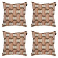 DEKORATIONSKISSEN Madison Home - Mehrfarbig - 45/45/10 cm - 4er-Set - Multicolor/Braun, Textil (45/45cm) - Madison