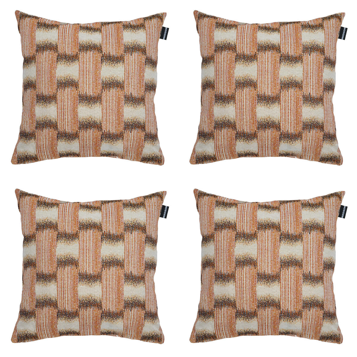 DEKORATIONSKISSEN Madison Home - Mehrfarbig - 45/45/10 cm - 4er-Set - Multicolor/Braun, Textil (45/45cm) - Madison