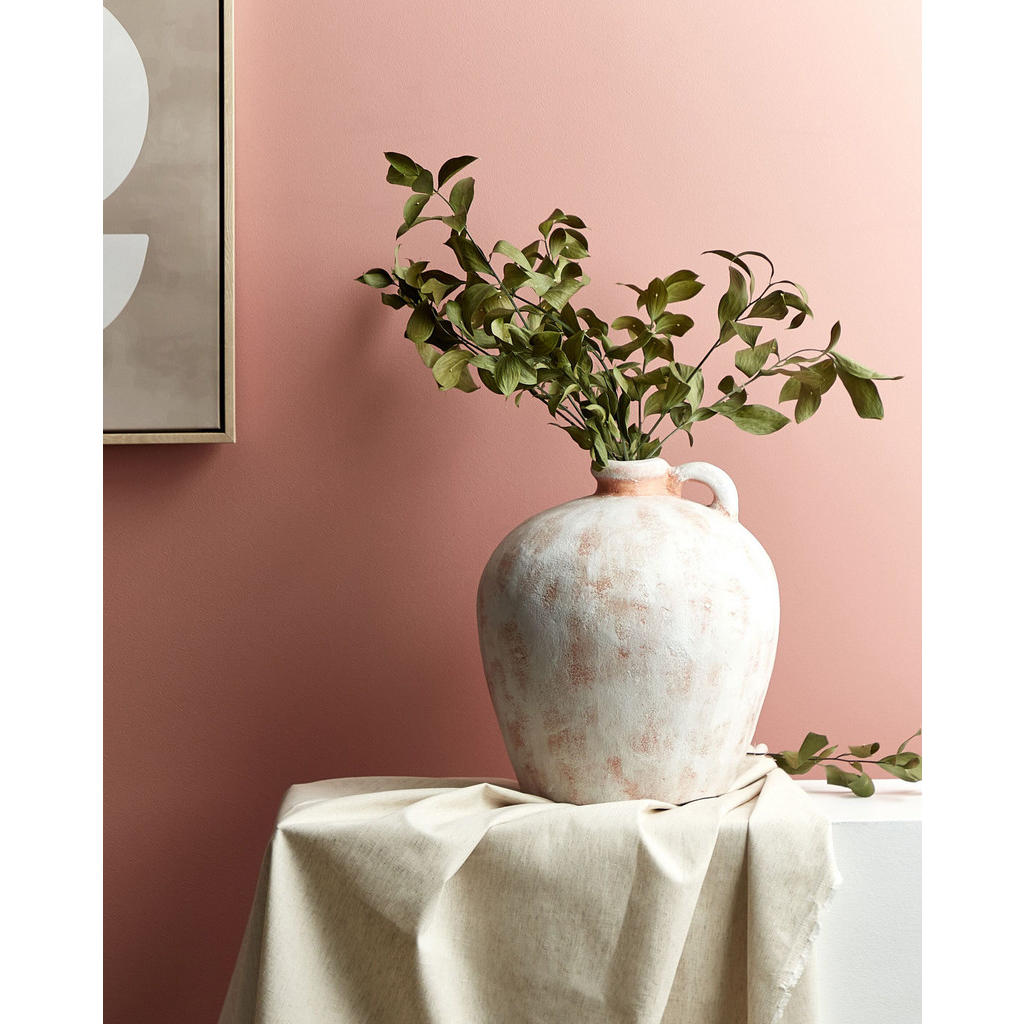 Thumbnail - Beliani Dekovase, Weiß, Stein, 30 cm, Dekoration, Vasen, Keramikvasen