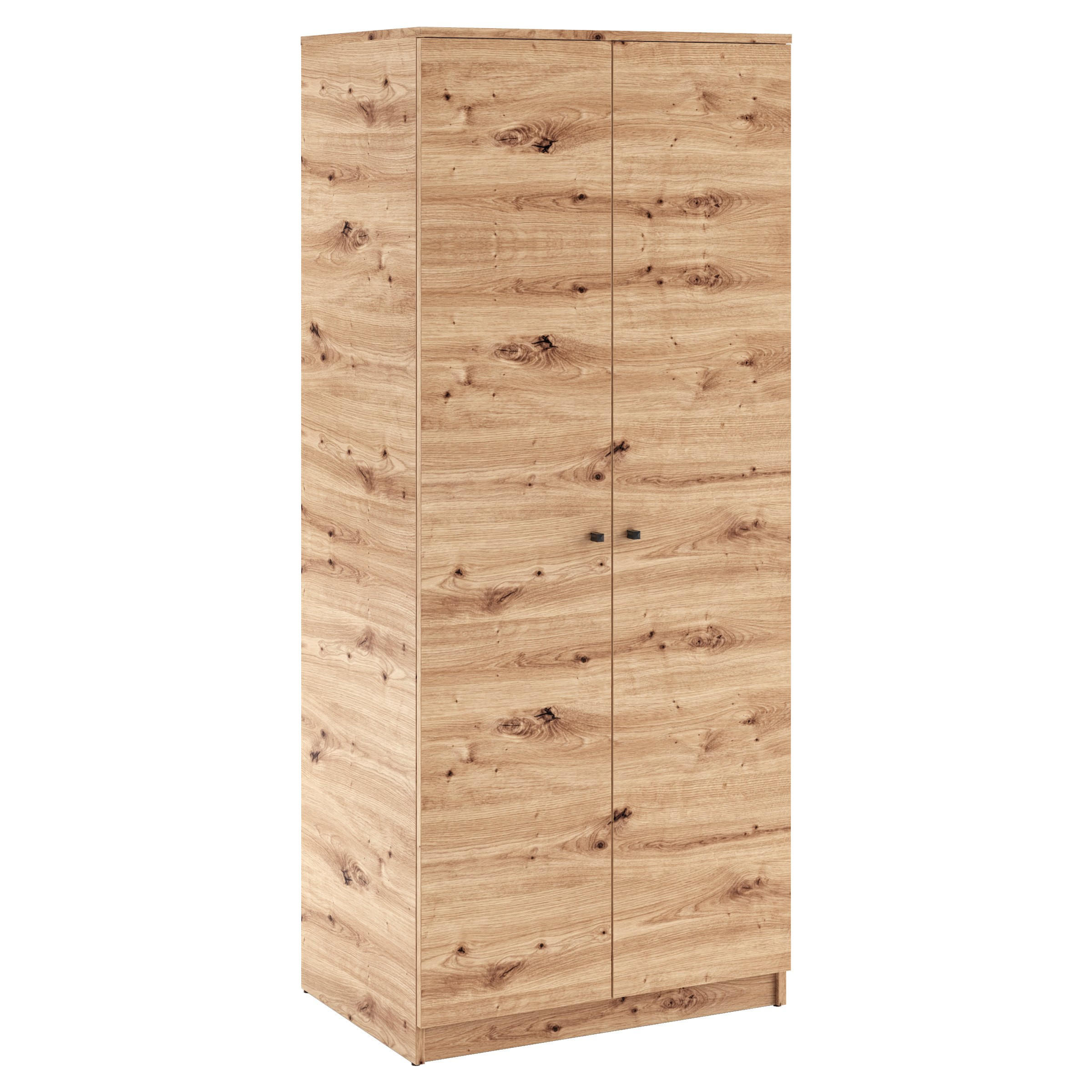 Masseno Drehtürenschrank Eiche Artisan 80x190x56 cm