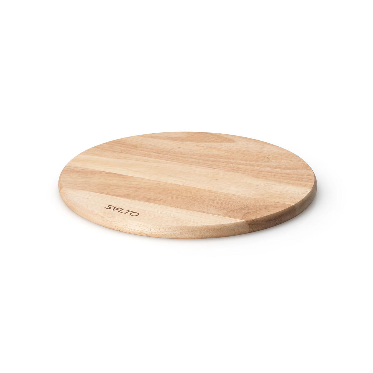 VESPERBRETT SALTO, Gummibaum, Ø 24.5 cm - Braun, Holz (26/51cm) - Continenta