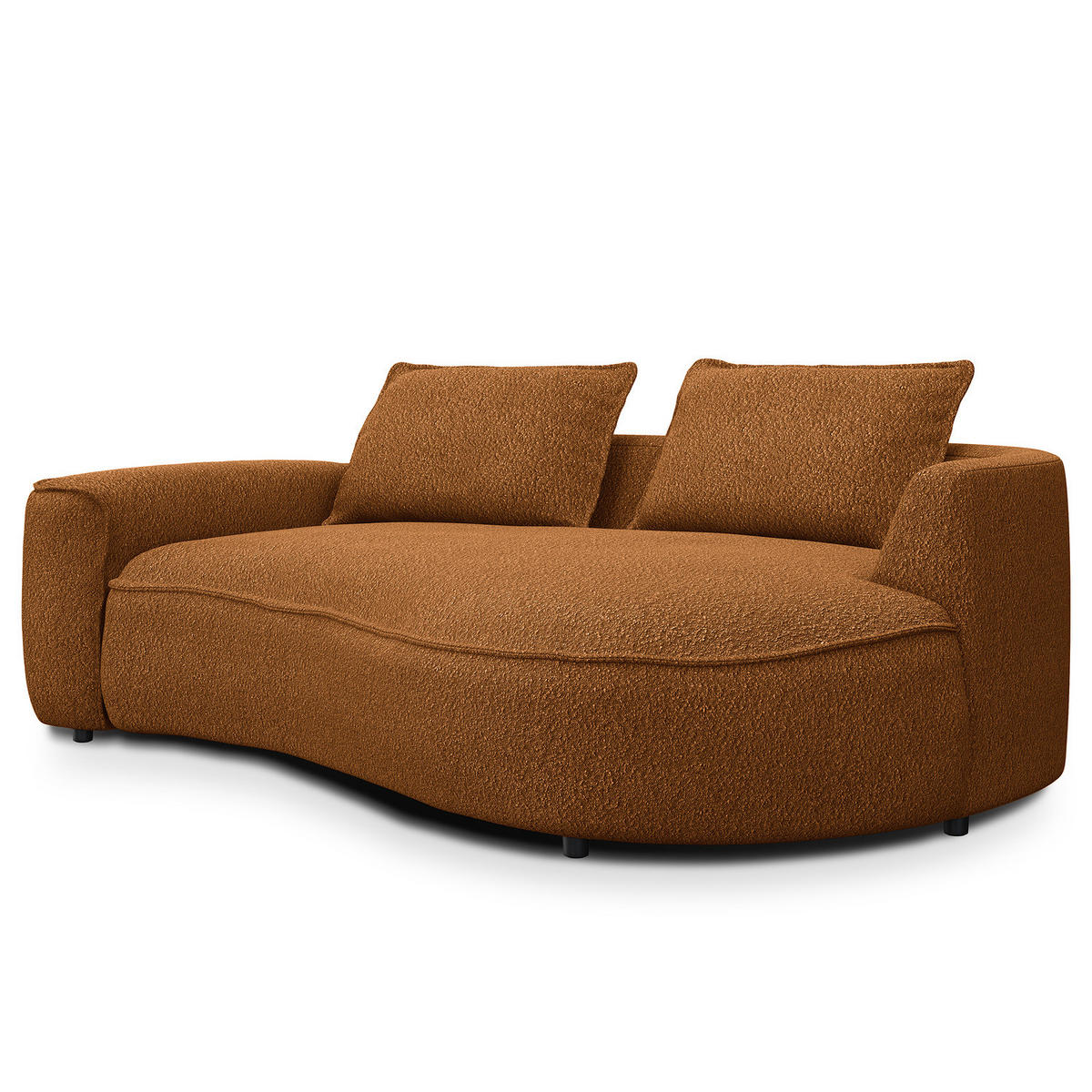 2,5-SITZER SOFA - Beige, Textil (217/82/156cm) - home24