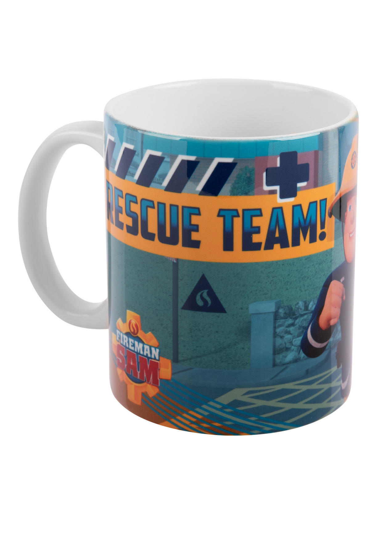 BECHER Feuerwehrmann Sam Rescue Team Mehrfarbig 320 ml - Multicolor, Keramik (0.32L) - Playmobil