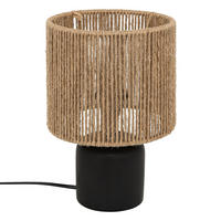 TISCHLAMPE Koby 24 cm - Schwarz, Keramik (16/16/24cm) - Atmosphera Createur d´interieur