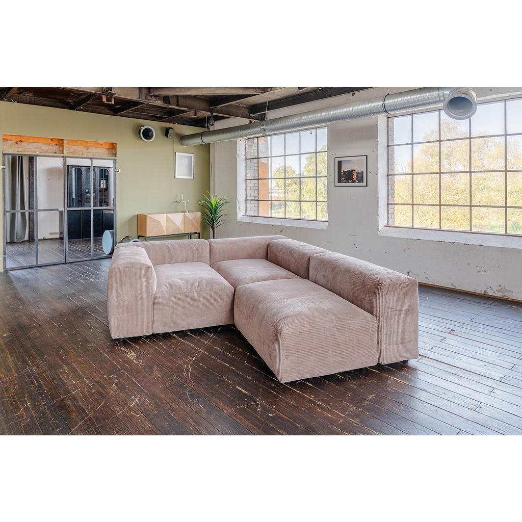 Thumbnail - Kawola Modulsofa, Taupe, Textil, Nachbildung, 4-Sitzer, Füllung: Federn, 418x72x120 cm, Wohnzimmer, Sofas & Couches, Sof...