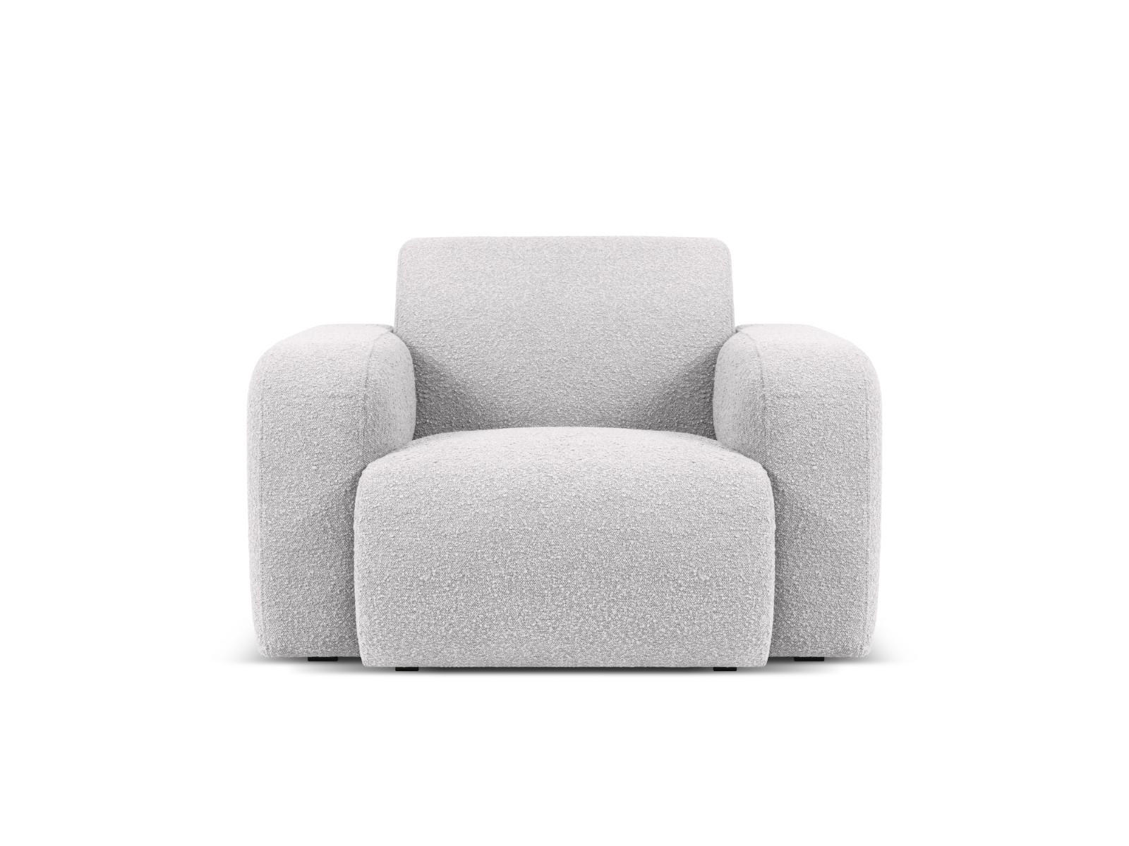SESSEL Molino aus Boucle hellgrau - Hellgrau, Textil (95/72/105cm) - Micadoni