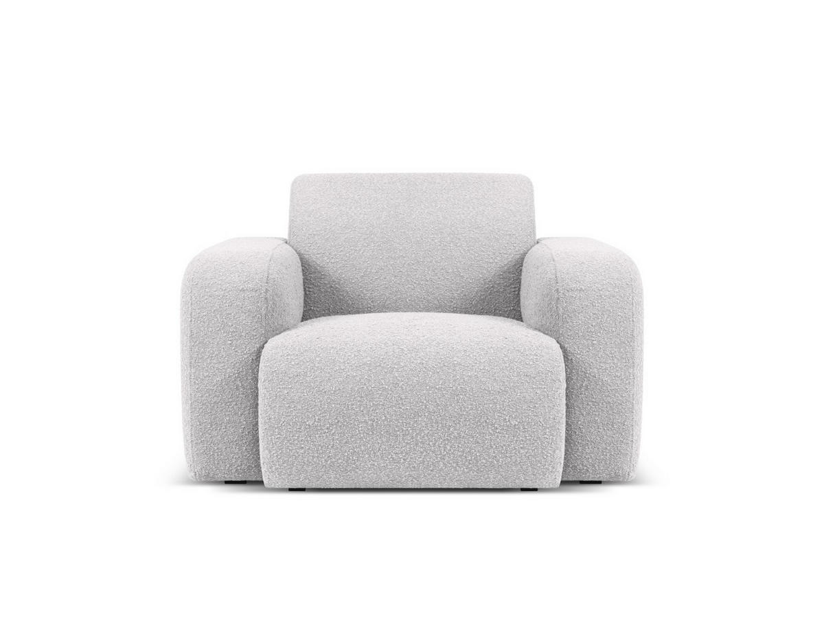 SESSEL Molino aus Boucle hellgrau - Hellgrau, Textil (95/72/105cm) - Micadoni