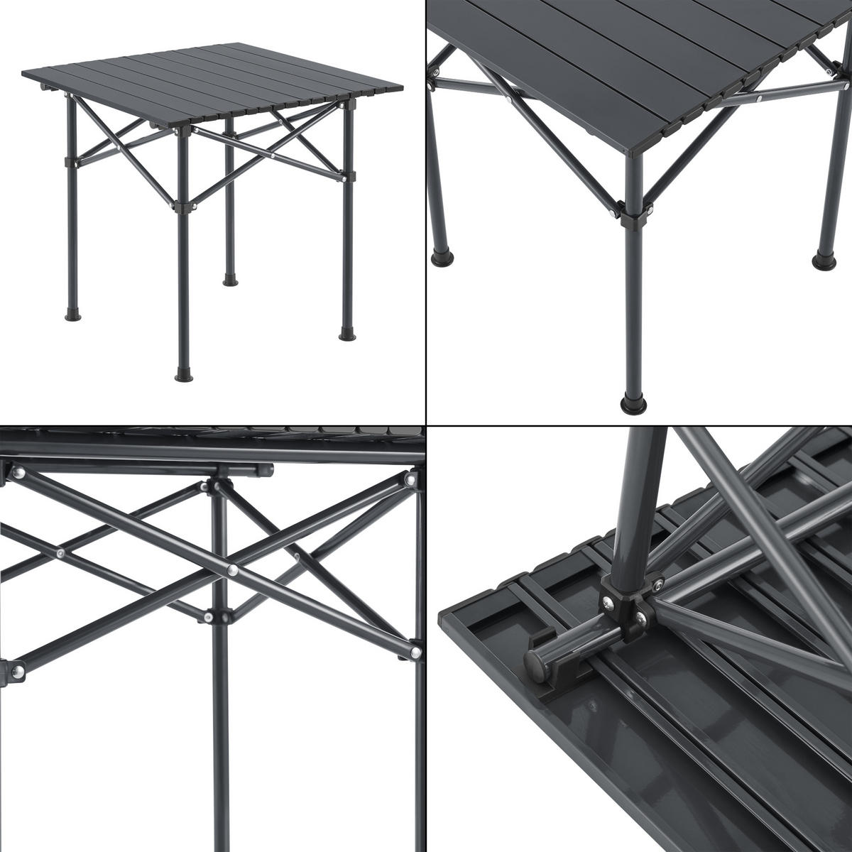 GARTENMÖBEL-SET 3 TLG. Bellante - Grau, Textil/Metall - casa.pro