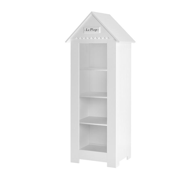 KNIHOVNA bílá - bílá, kompozitní dřevo (72/183/54.5cm) - Petits-meubles