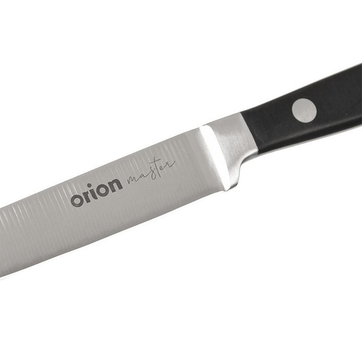 KÜCHENMESSER MASTER Schwarz Silber - Schwarz, Metall (23.5cm) - Orion 