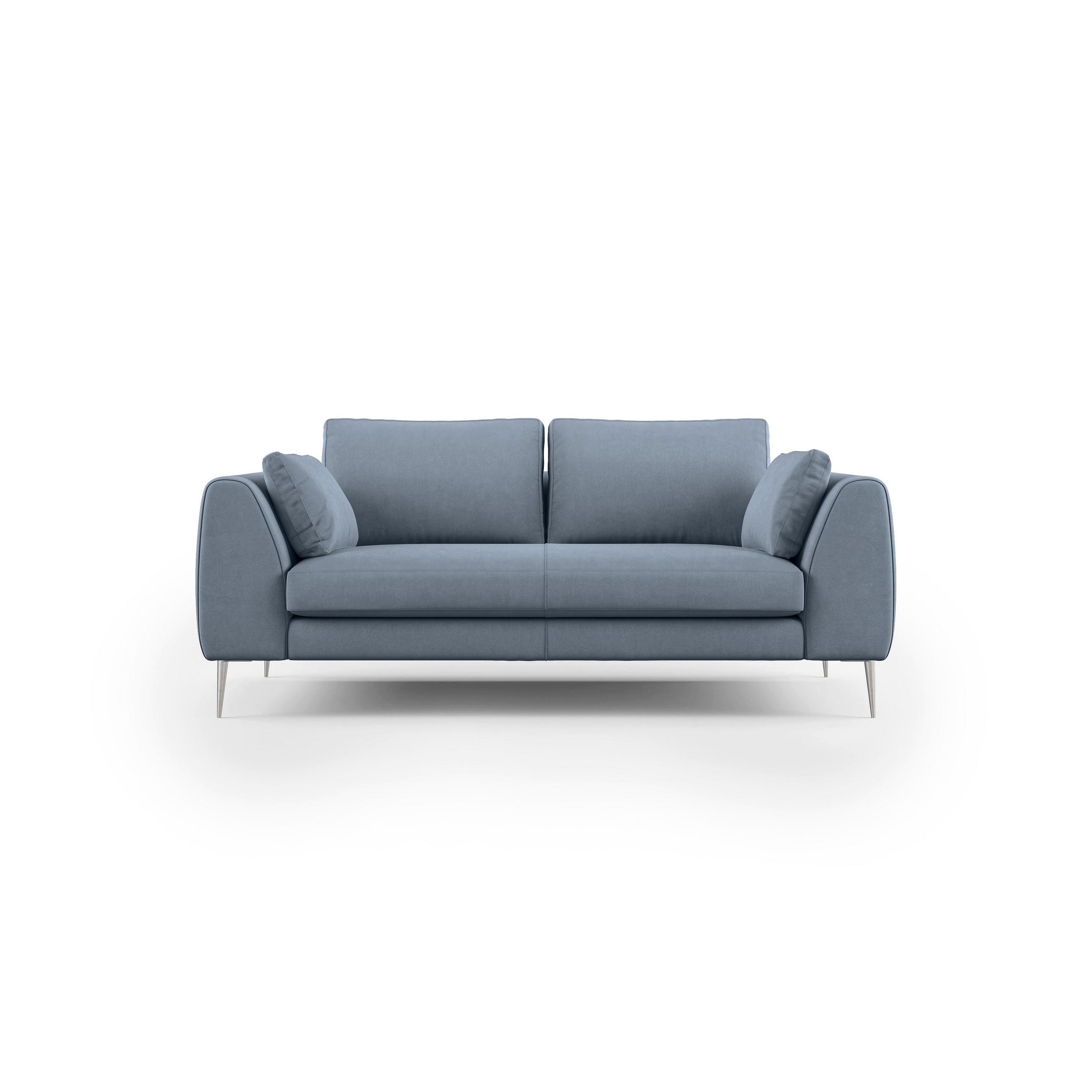 LINEARSOFA Plano - Hellblau, Textil (216/86/102cm) - Divani.store