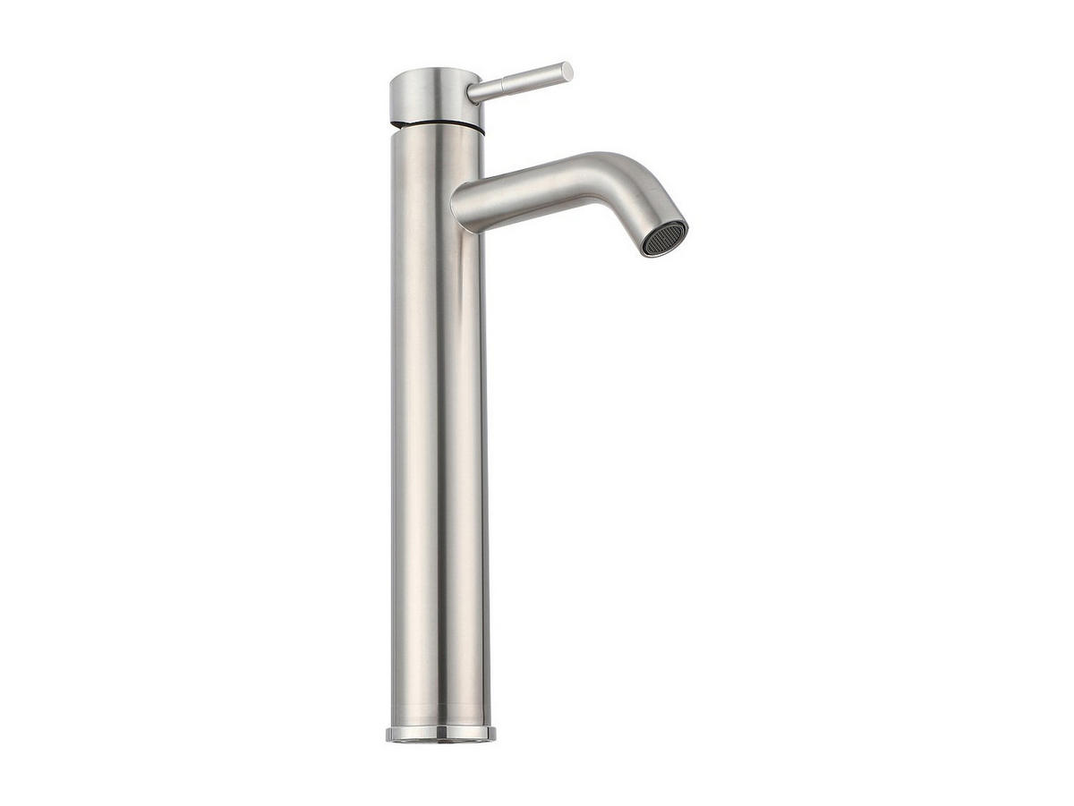 WASCHTISCHARMATUR - 16.5 cm x 4.9 cm - metall - silberfarben Salavan - Silberfarben, Metall (16.5/30.6/4.9cm) - Vente-Unique