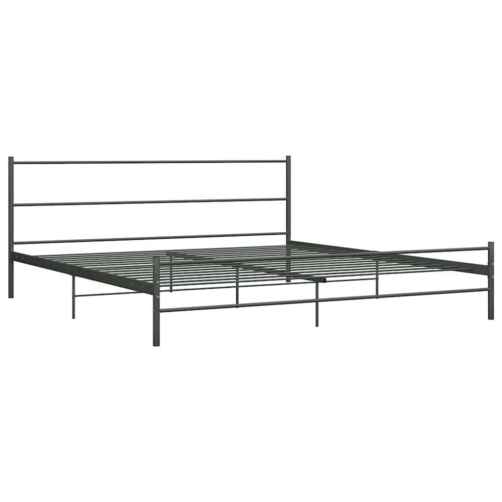 METALLBETT Hess 187/209 cm - Grau, Metall (180/200cm) - Nettlife