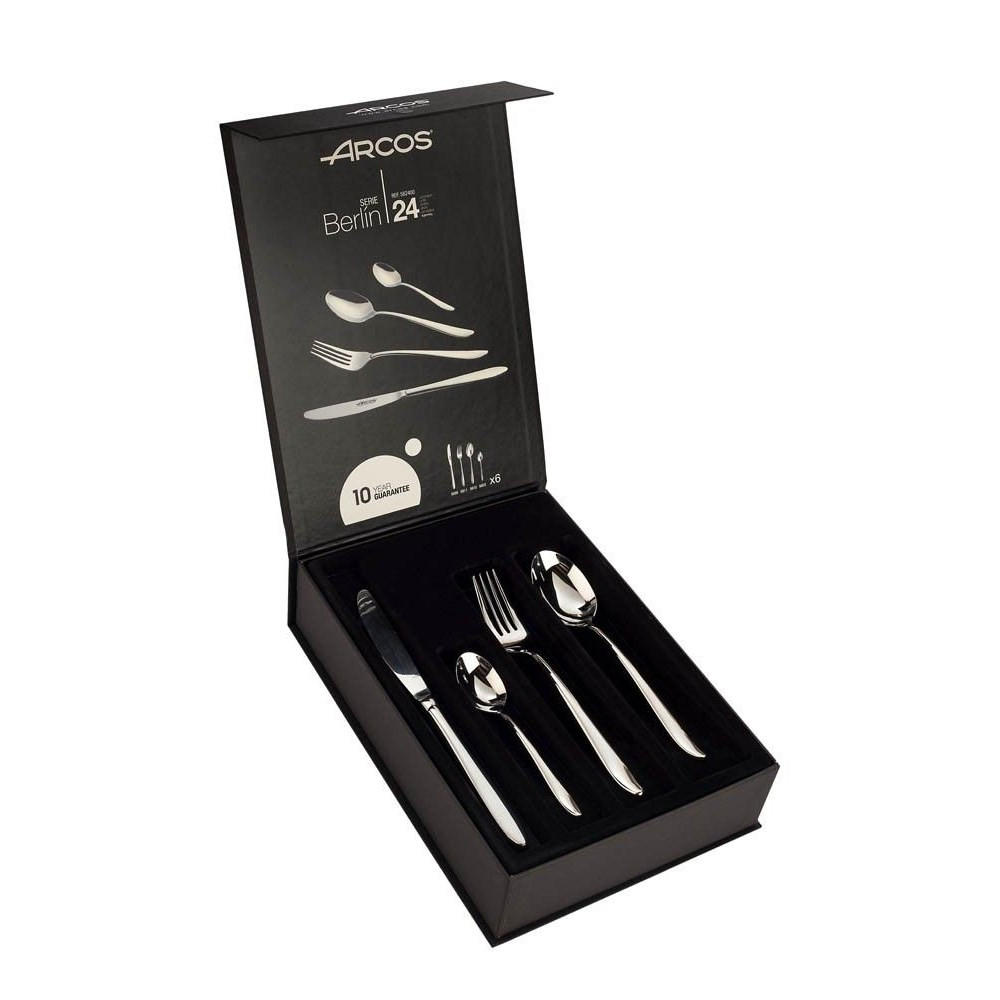 BESTECKSET Silber 30/20/5 cm 562400 - Silberfarben, Metall - Arcos