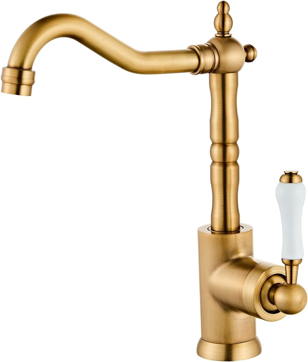 BADEZIMMERARMATUR mit Zulaufrohr, robuste Messingkonstruktion, 28,5 x 19 cm, goldfarben. - Goldfarben, Metall (39.5/6.5/25cm) - Vallsero